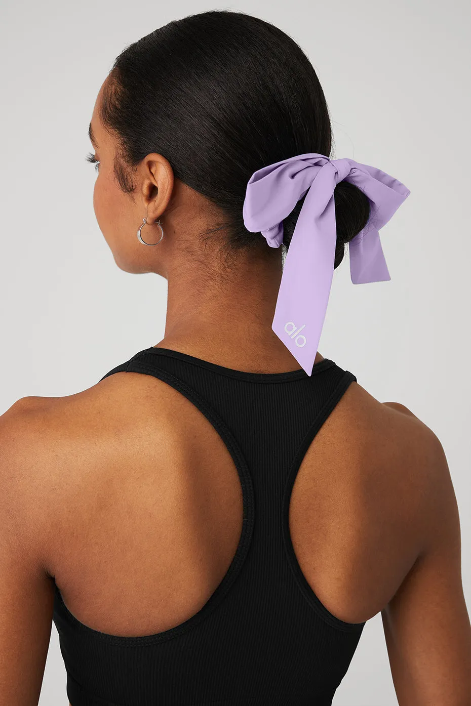 Love Knots Tie Scrunchie - Violet Skies