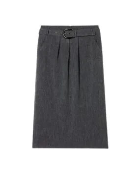 Luisa Cerano Cashmere Blend Belted Skirt