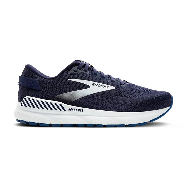 MEN'S BROOKS BEAST GTS 24 EXTRA WIDE 1104254E452 COLOR: PEACOAT/TRUE NAVY/WHITE