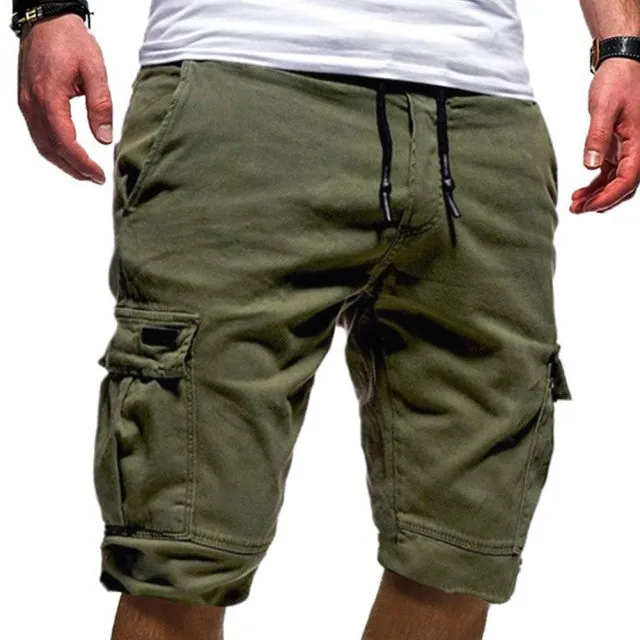 Men's Shorts Cargo Shorts Summer Bermudas Male Flap Pockets Jogger Shorts Casual Working Army Tactical Soft Comfort