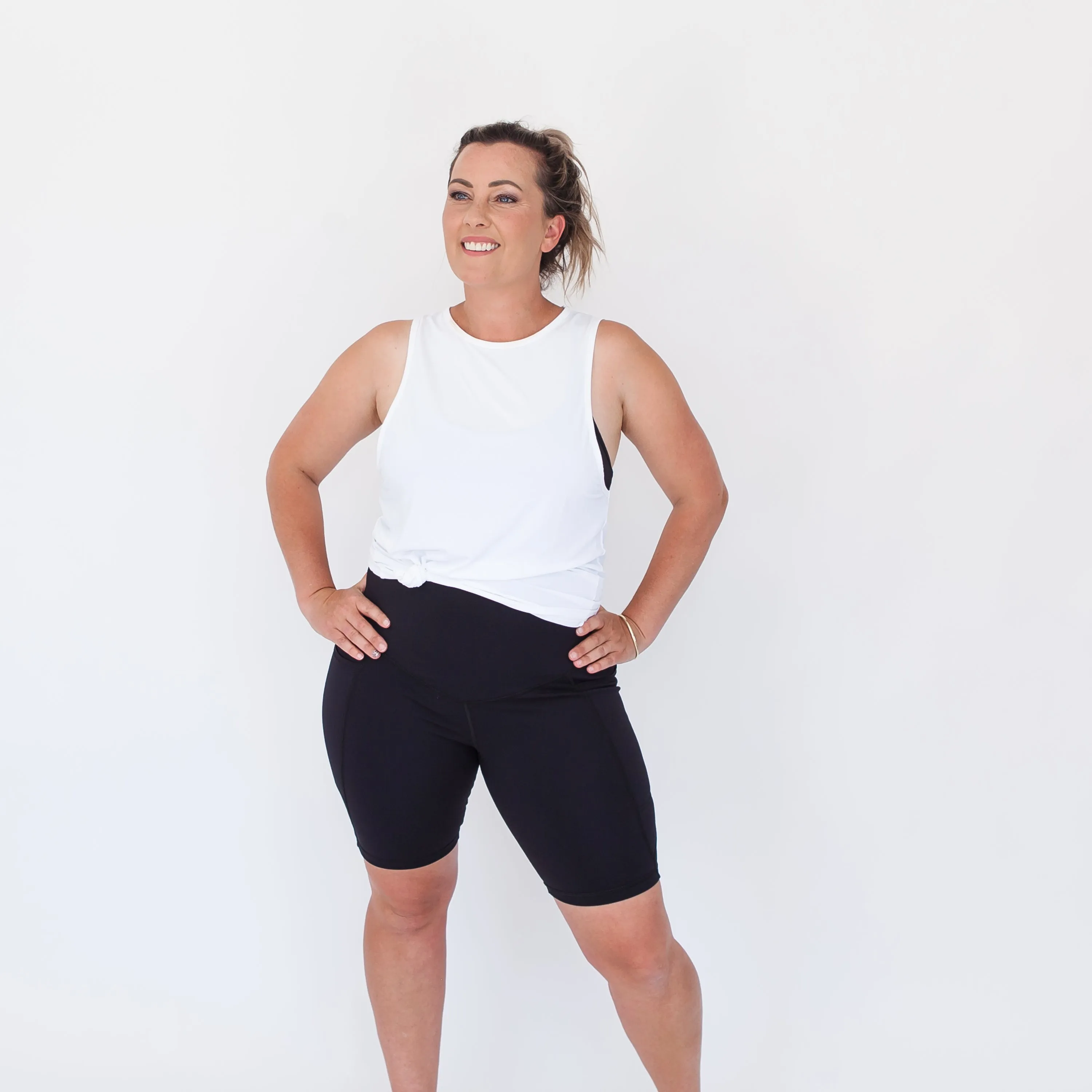 Milkbar Active Leggings - Extra High Waist Shorts | Black