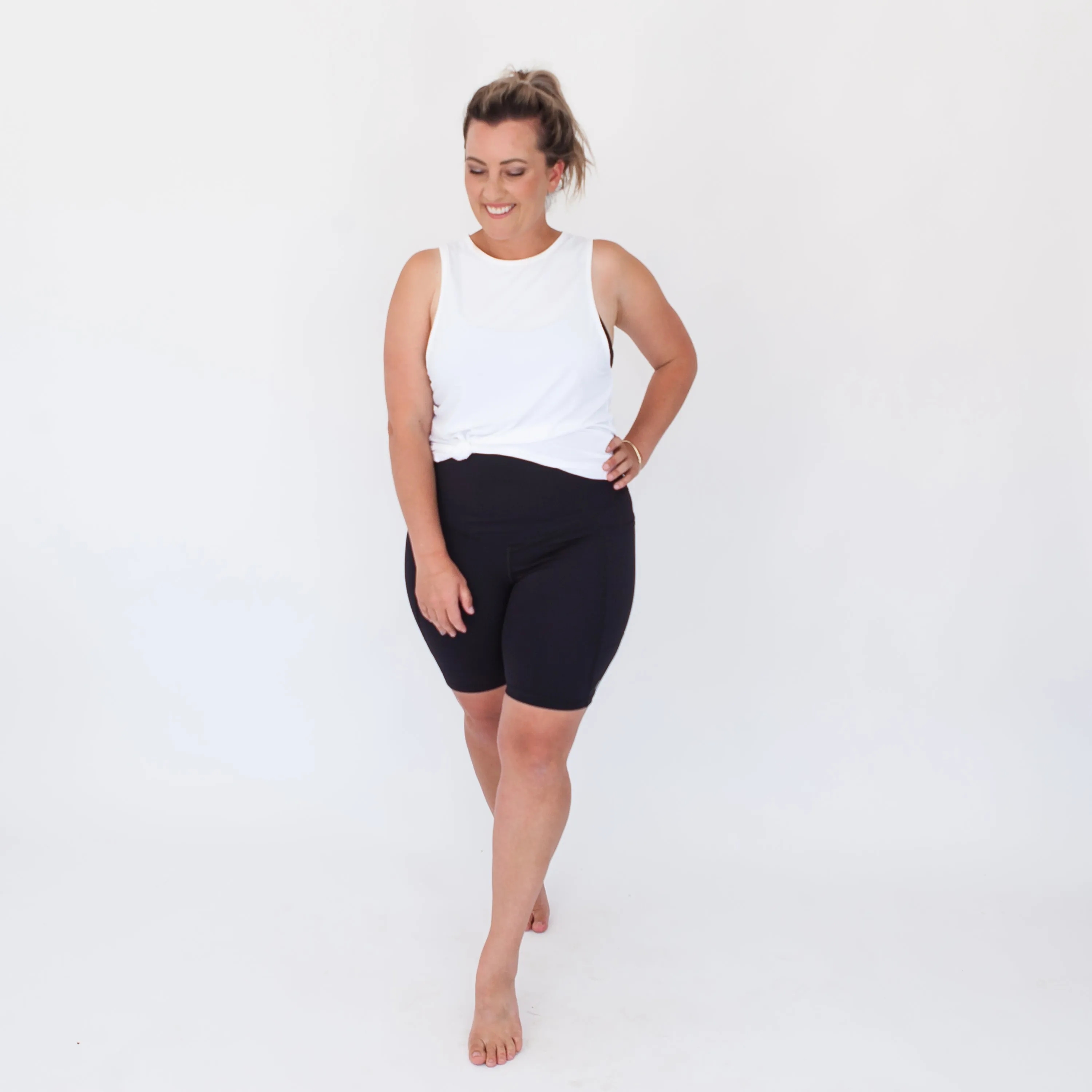 Milkbar Active Leggings - Extra High Waist Shorts | Black