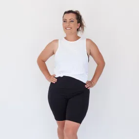 Milkbar Active Leggings - Extra High Waist Shorts | Black