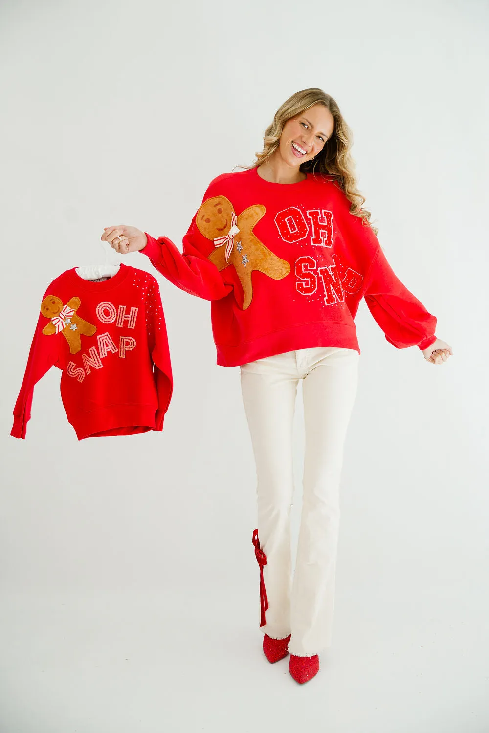 MINI KIDS OH SNAP SEQUIN PULLOVER