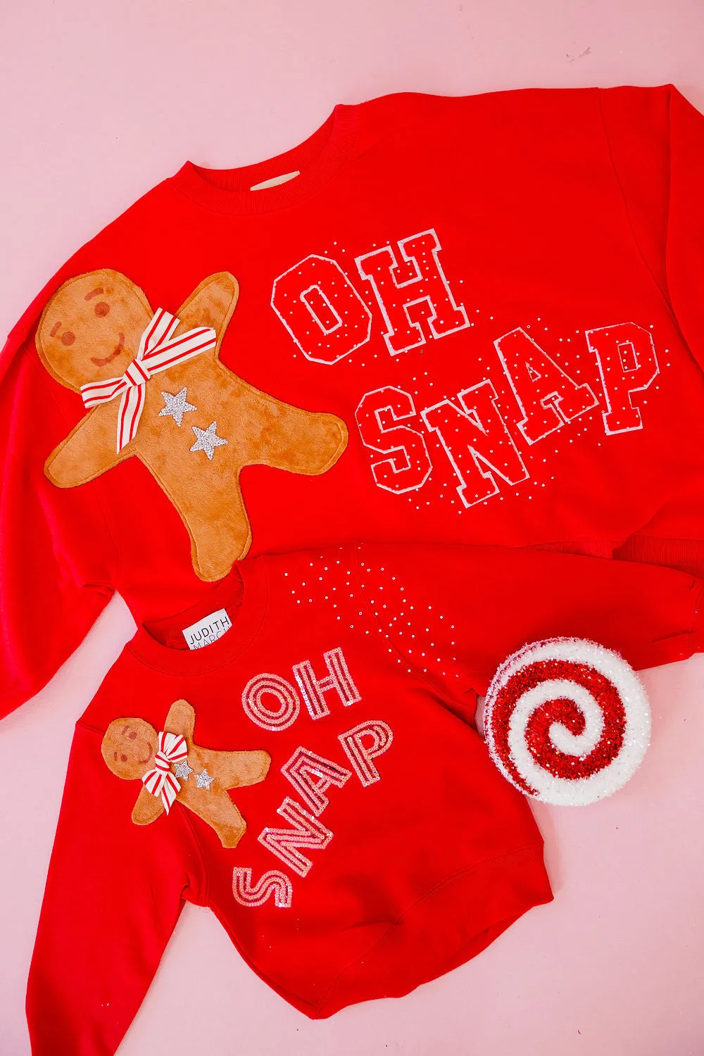 MINI KIDS OH SNAP SEQUIN PULLOVER