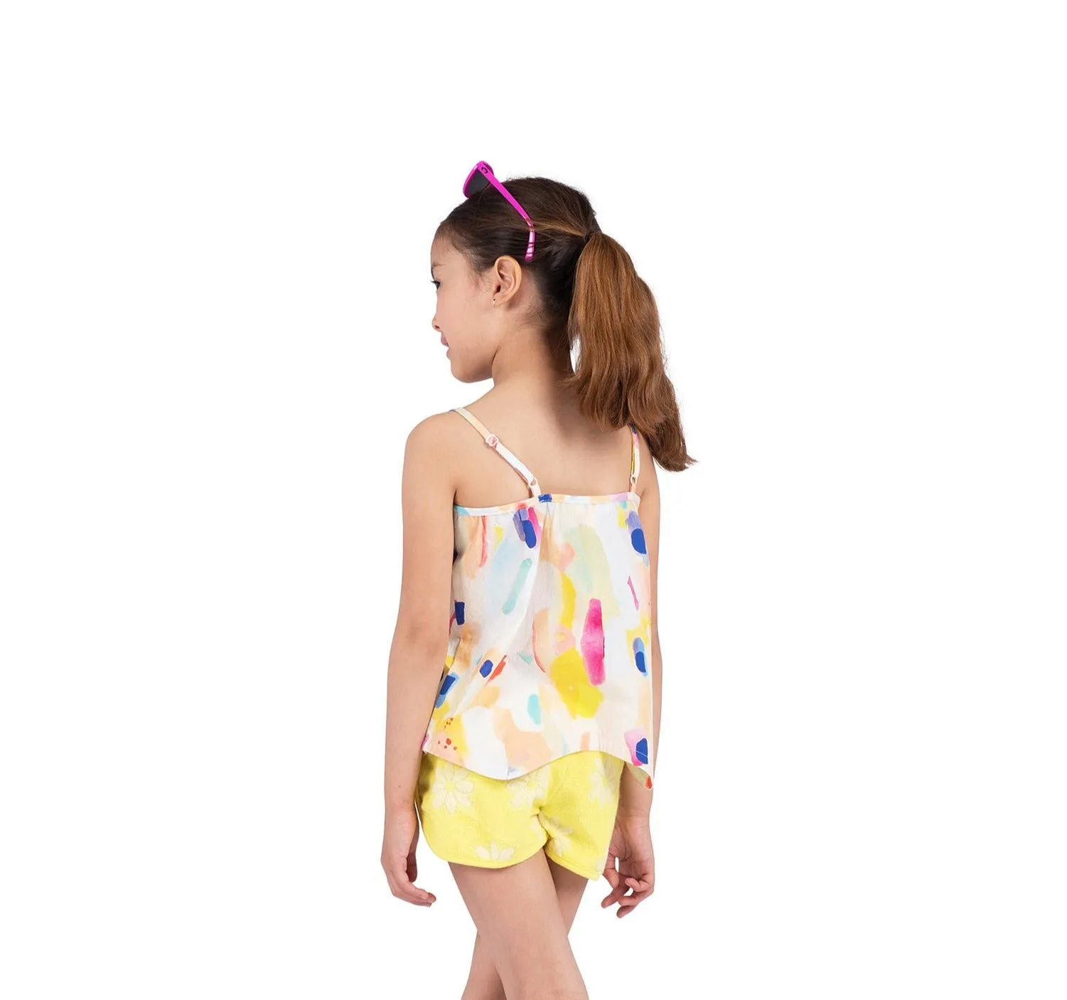 Multicolor Watercolor Harper Top