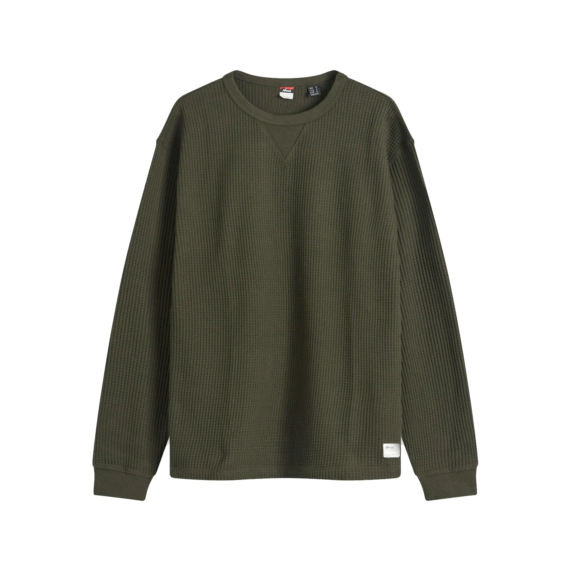 Nanga Eco Hybrid Waffle L/S Tee Khaki