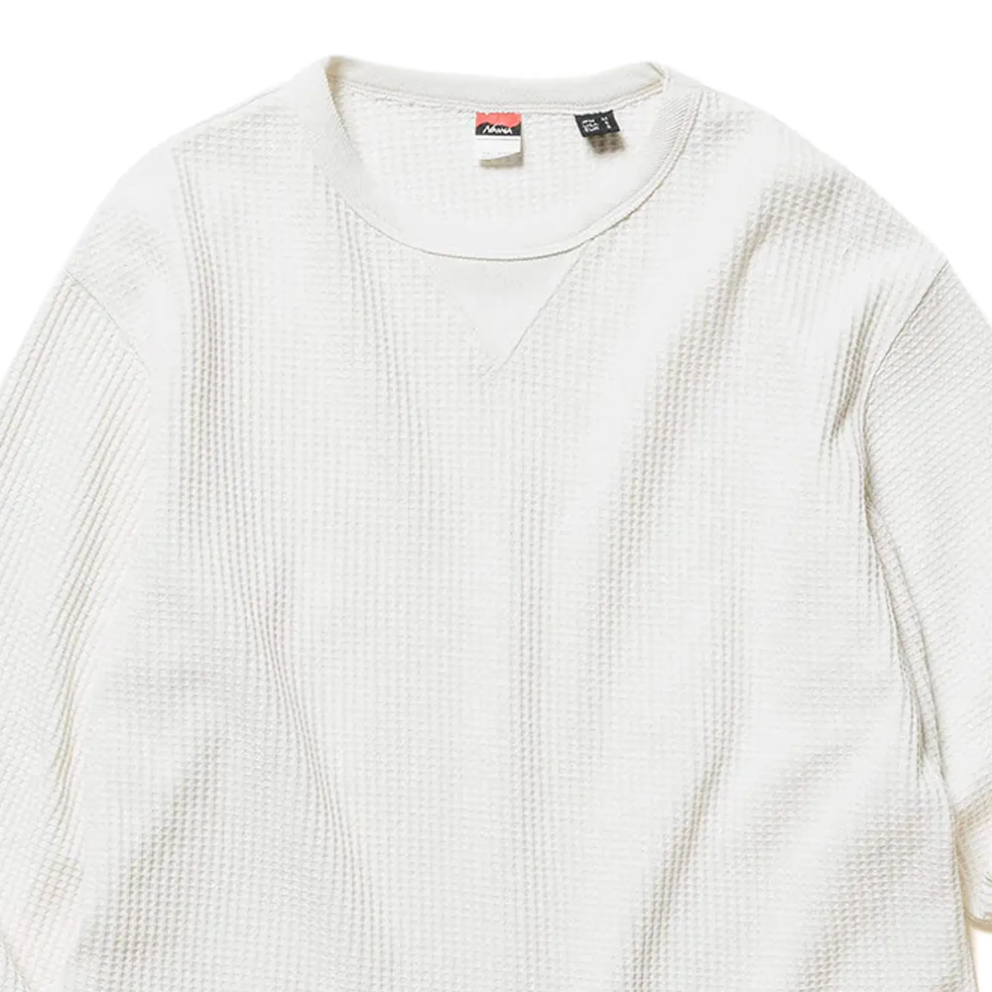 Nanga Eco Hybrid Waffle L/S Tee White