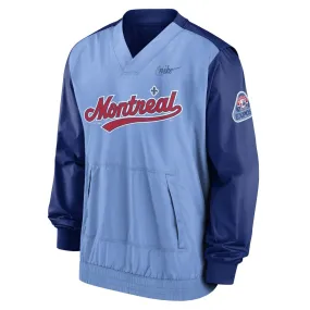 Nike Men's MLB Montreal Expos Coop V-Neck Pullover Jacket