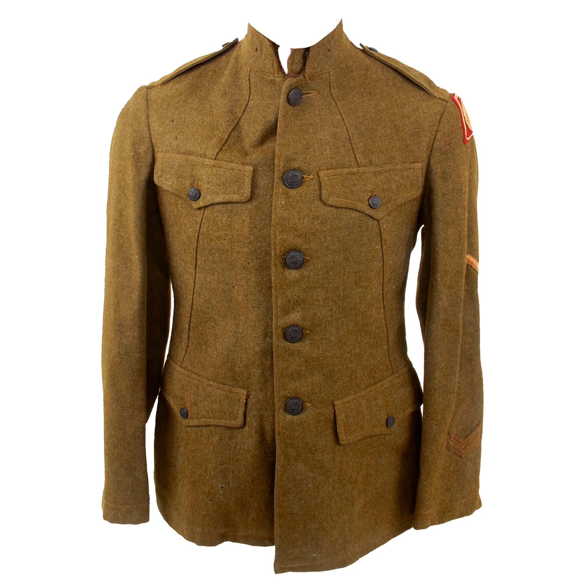 Original U.S. WWI 82nd All American Division M1912 Winter Field Uniform Jacket