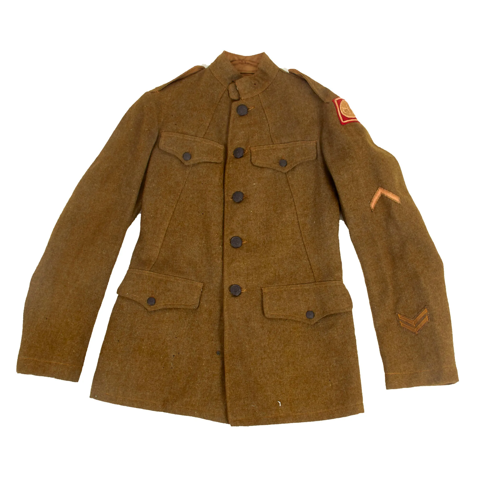 Original U.S. WWI 82nd All American Division M1912 Winter Field Uniform Jacket