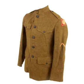 Original U.S. WWI 82nd All American Division M1912 Winter Field Uniform Jacket