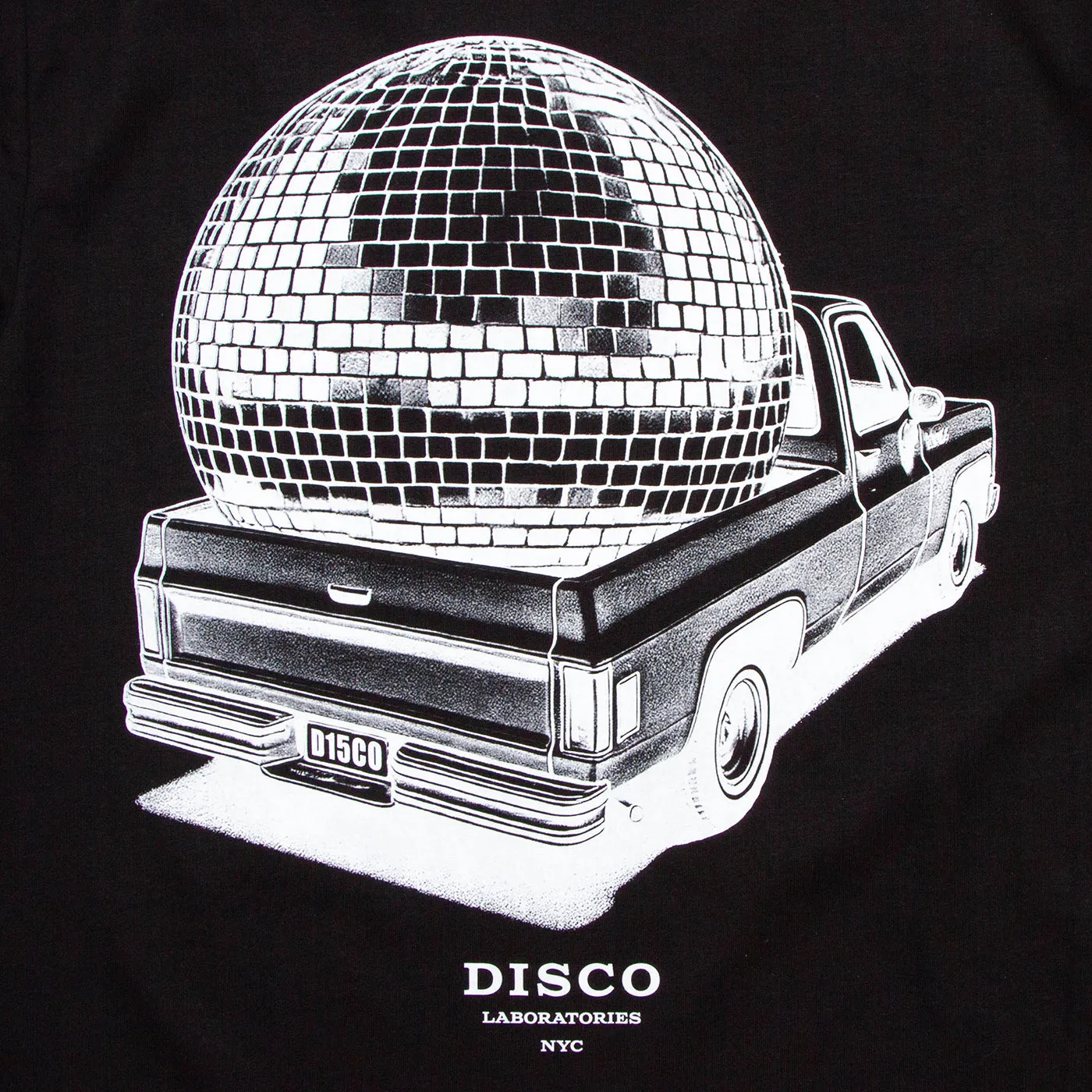 Pickup Disco Labs NYC Back Print - Tshirt - Black