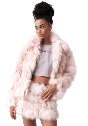 Pink Fur Coat