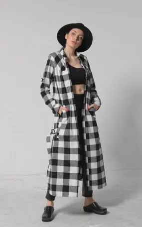 Plus Size Checked Shirt