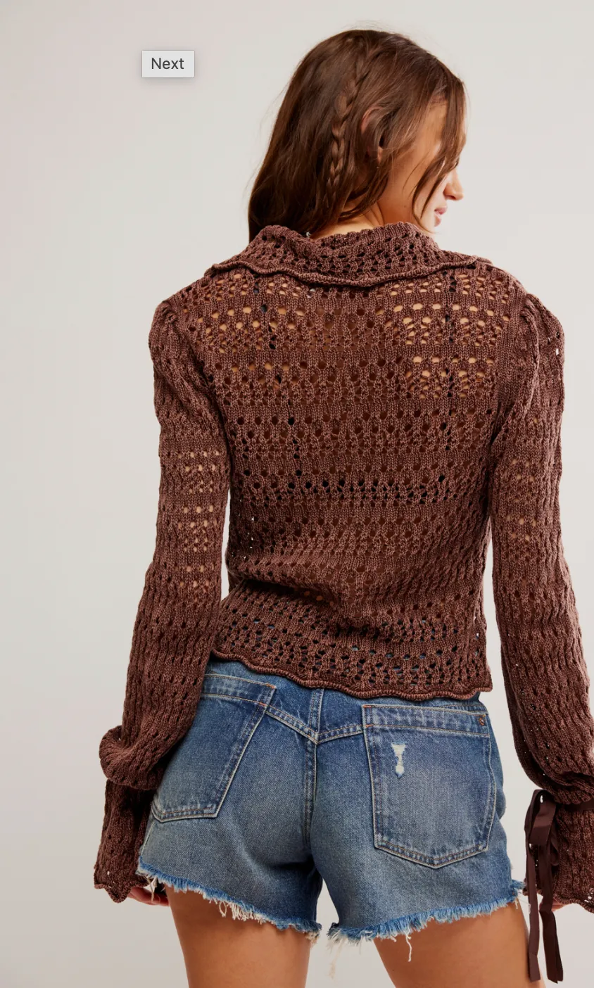 Pointelle Pullover