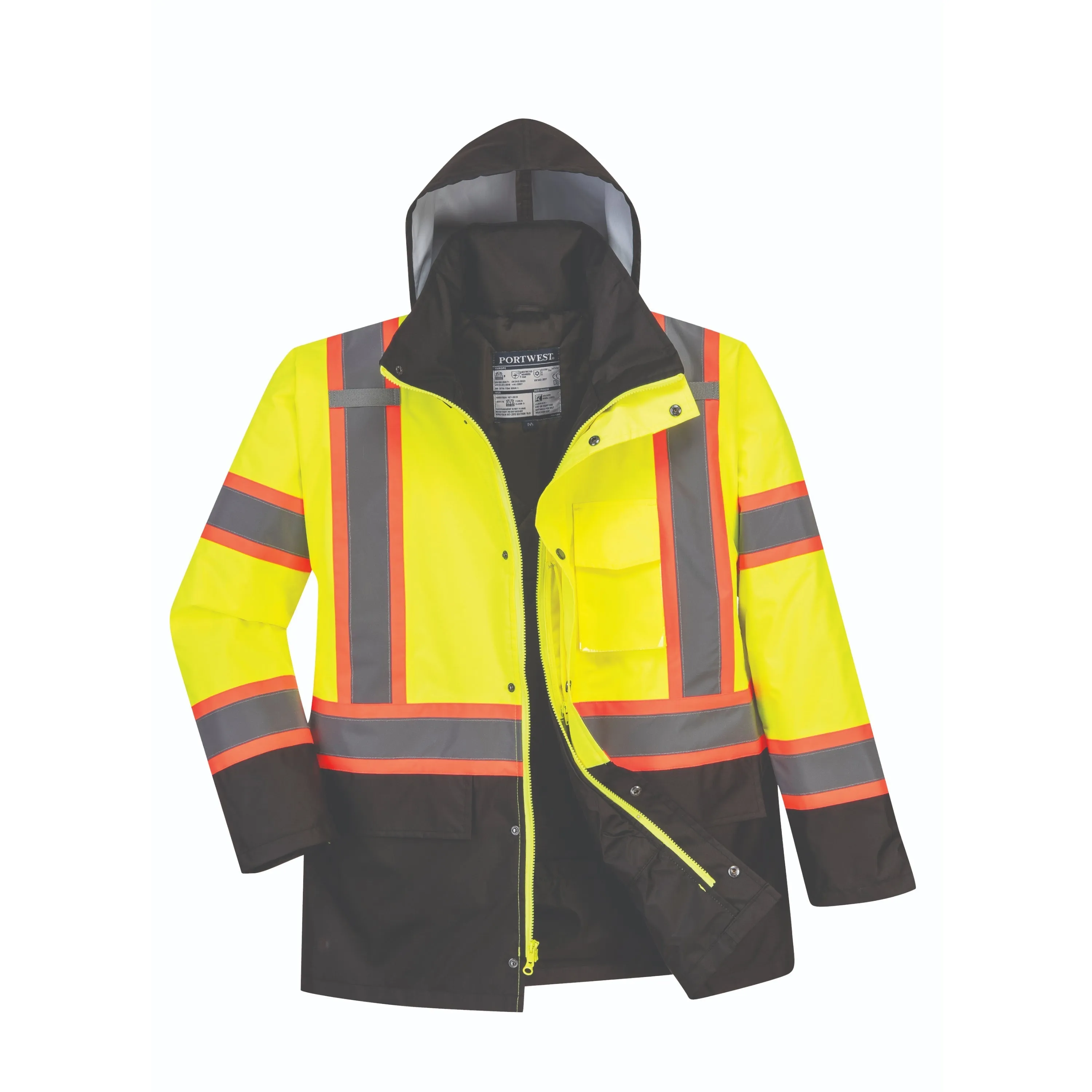 PORTWEST® Hi Vis Thermal Jacket ANSI Class 3 Contrast Tape - US369