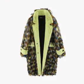 Pre Order:  Furry Multicolor Winter Coat