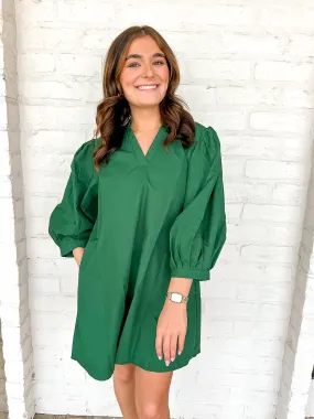 Pretty Thing Dress Hunter Green