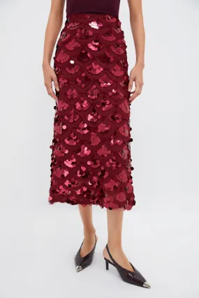 Ruby Paillette Mona Maxi Skirt