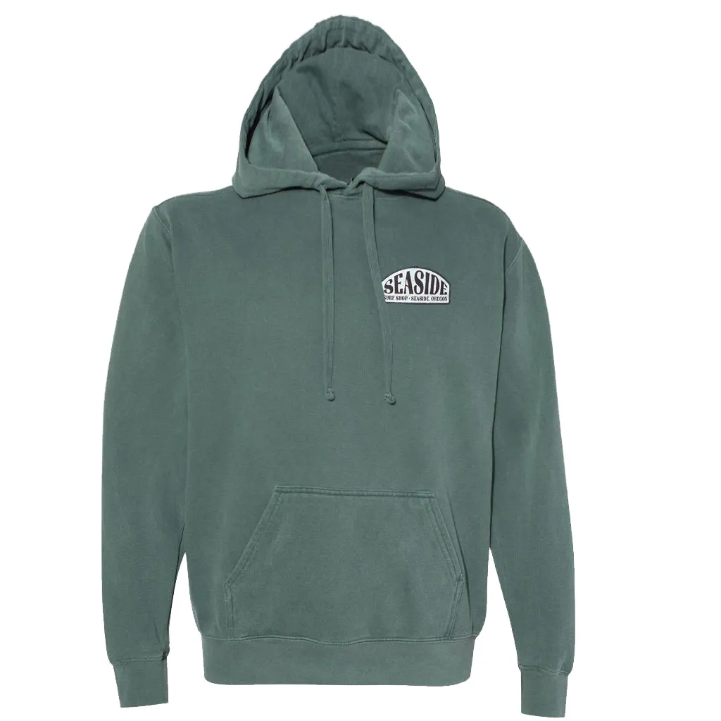 Seaside Surf Shop North End Bomber Hoody Sweatshirt - Basil