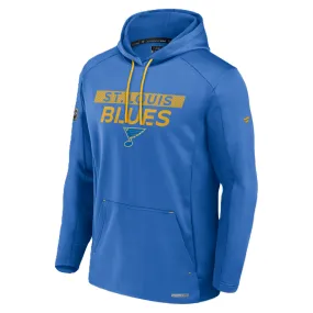 ST. LOUIS BLUES AUTHENTIC PRO RINK PERFORMANCE HOODIE - AIR FORCE BLUE