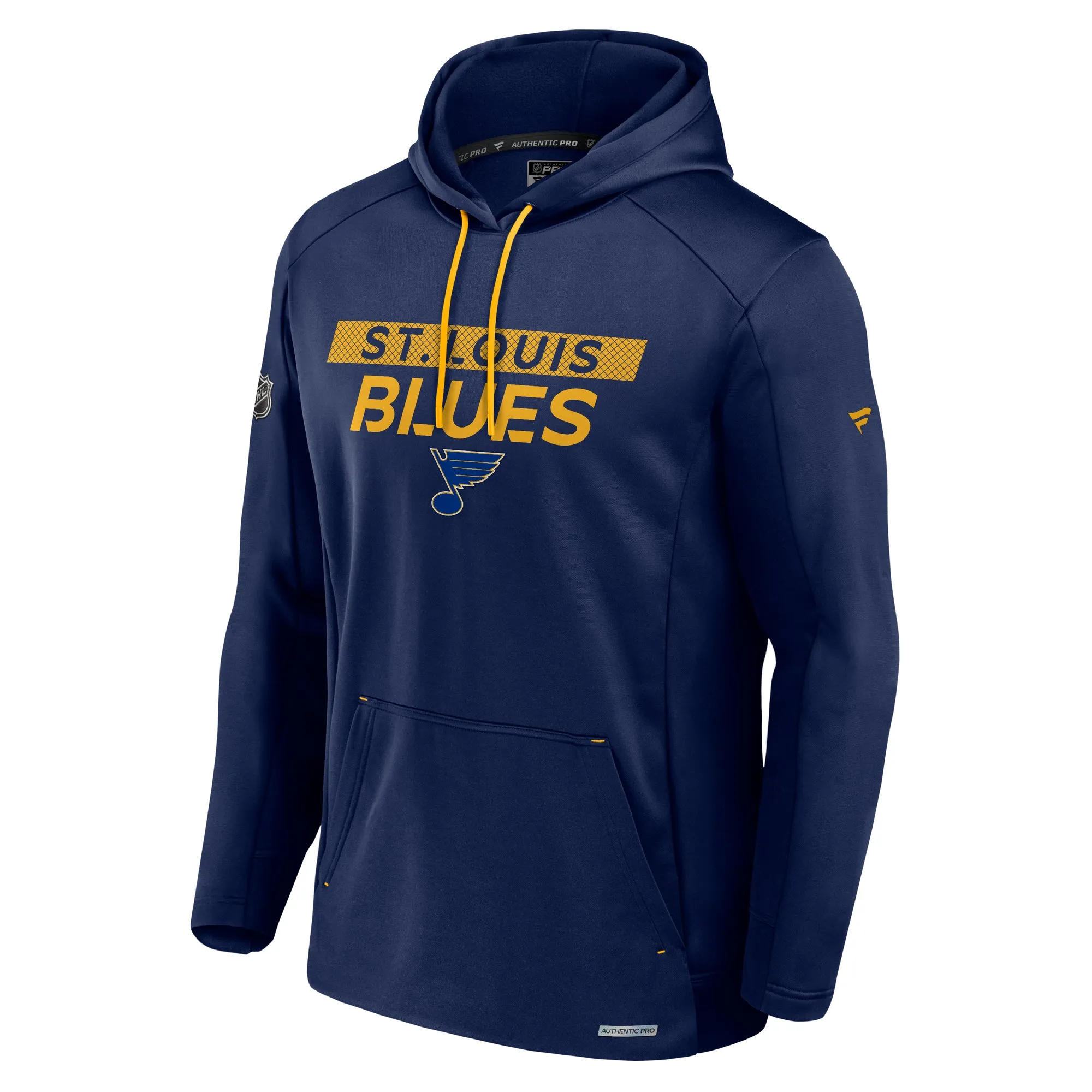 ST. LOUIS BLUES AUTHENTIC PRO RINK PERFORMANCE HOODIE - NAVY