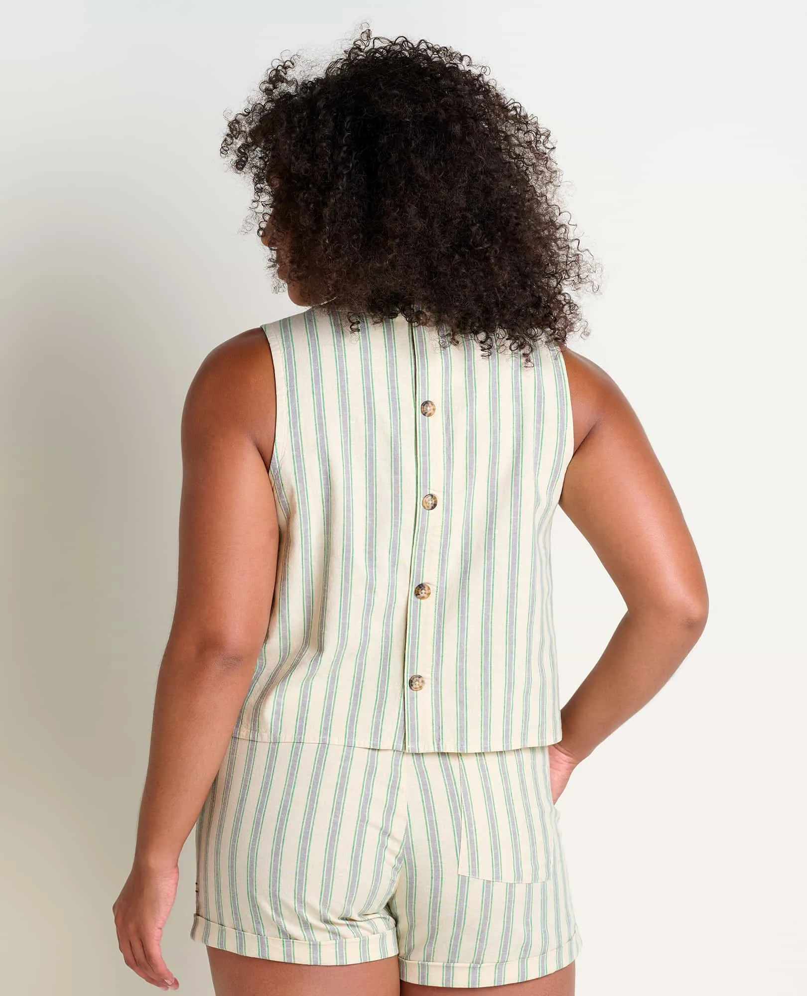 Taj Hemp Button Back Tank II