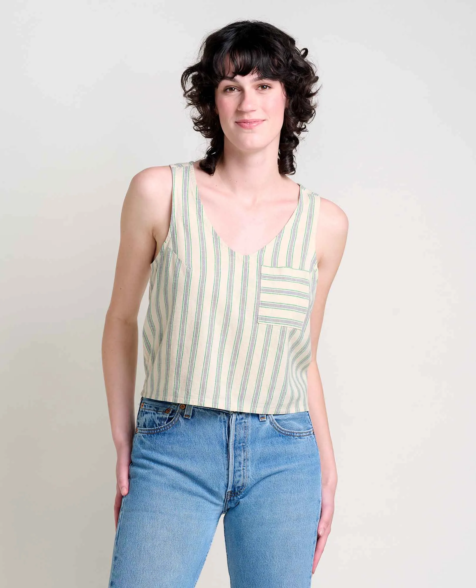 Taj Hemp Button Back Tank II