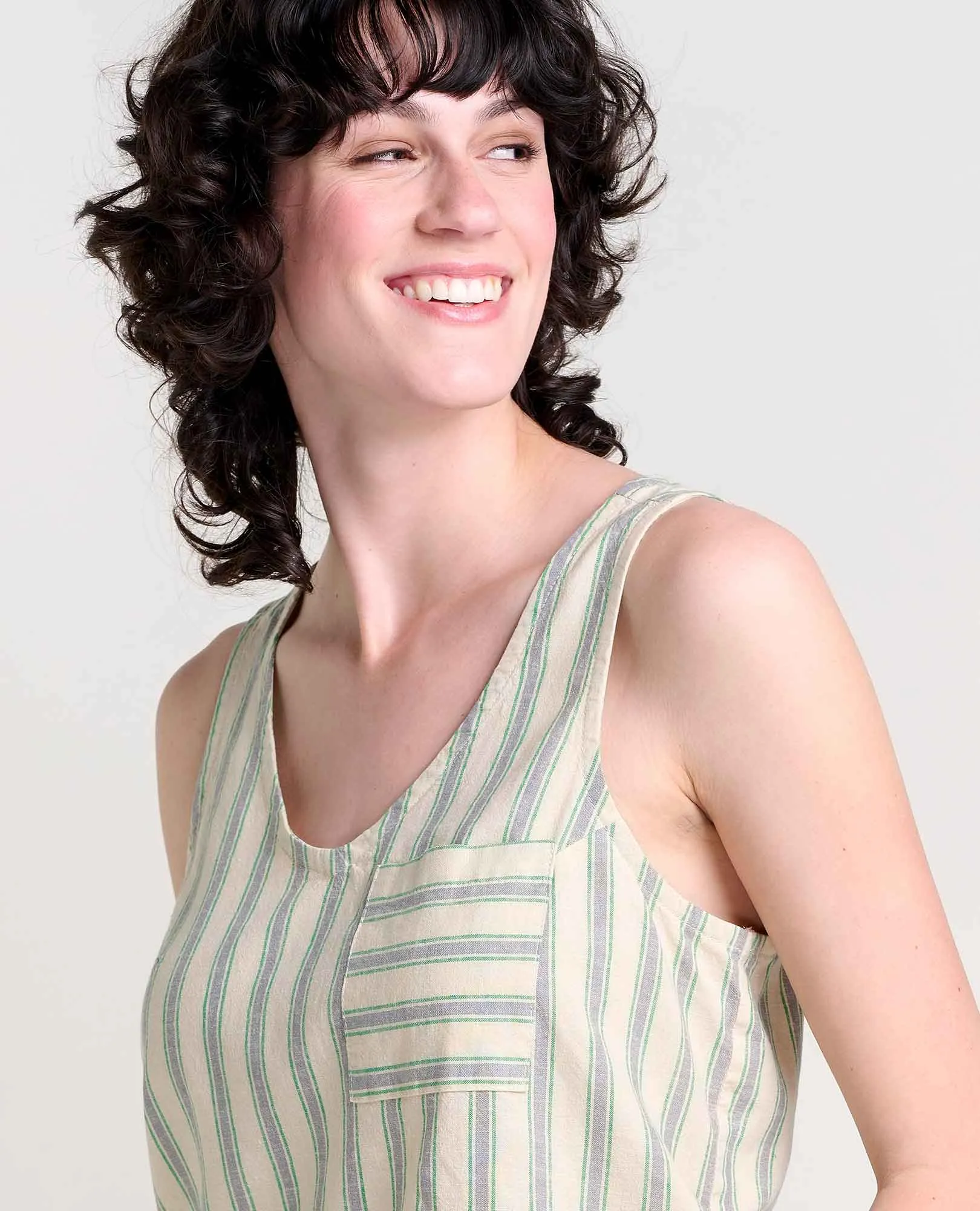 Taj Hemp Button Back Tank II