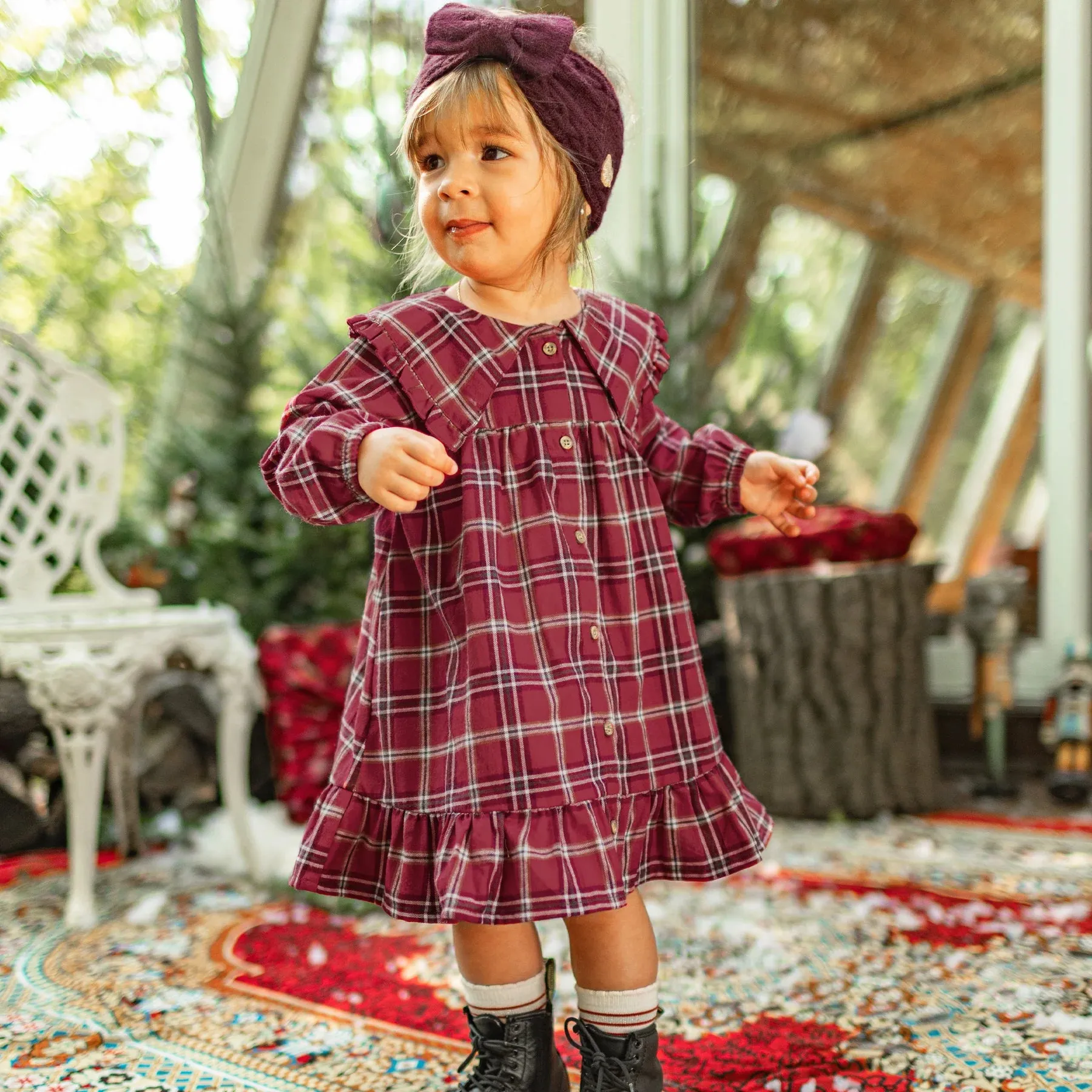 The Ariah Plaid Dress - BABY