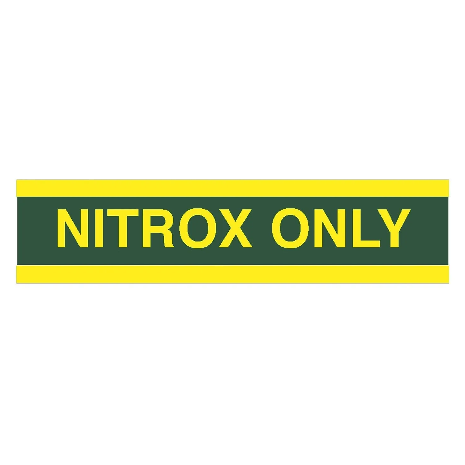 Trident Nitrox Only Tank Wrap Sticker