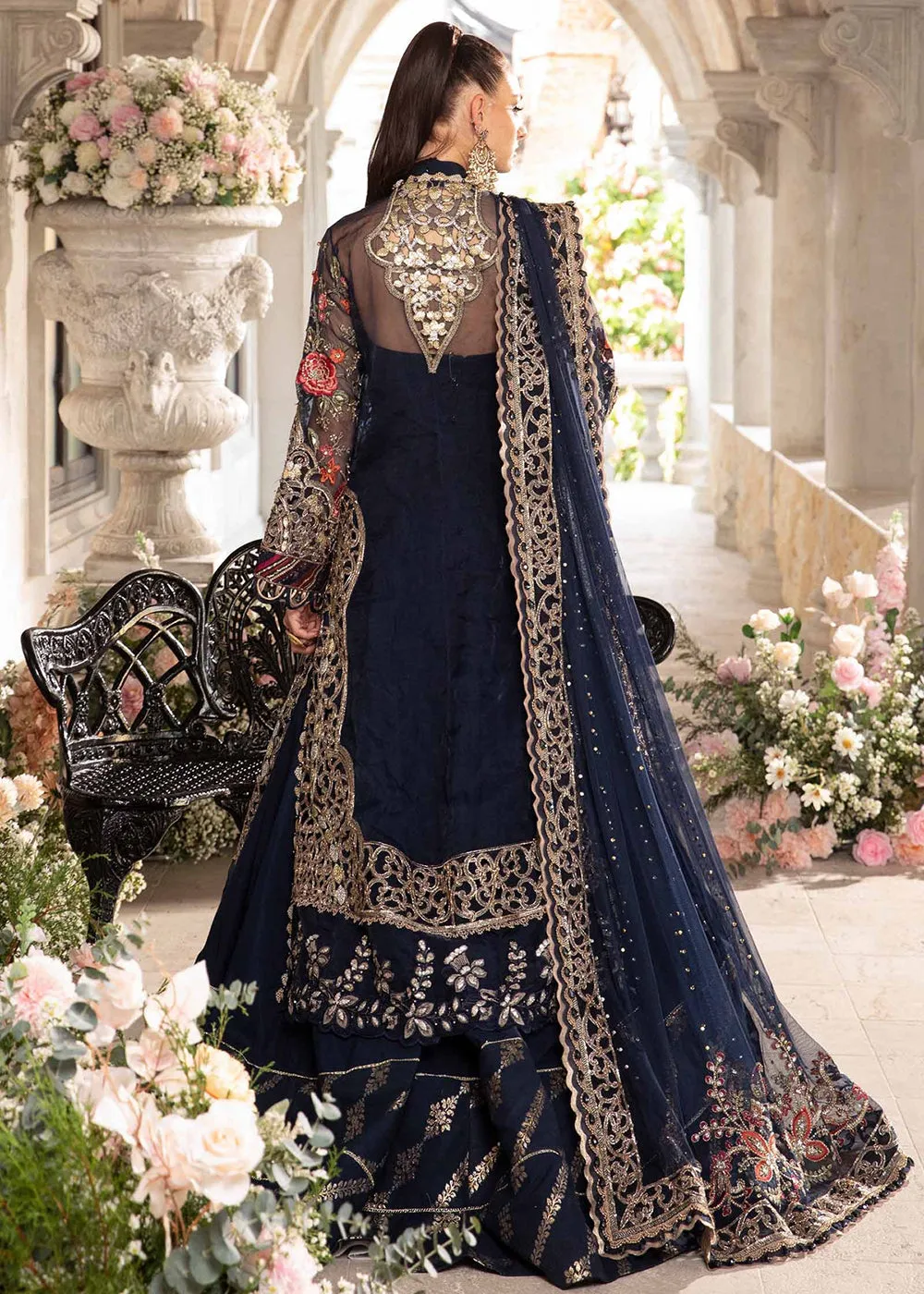 Unstitched Mbroidered Wedding Formals 2024 by Maria B | BD-2808