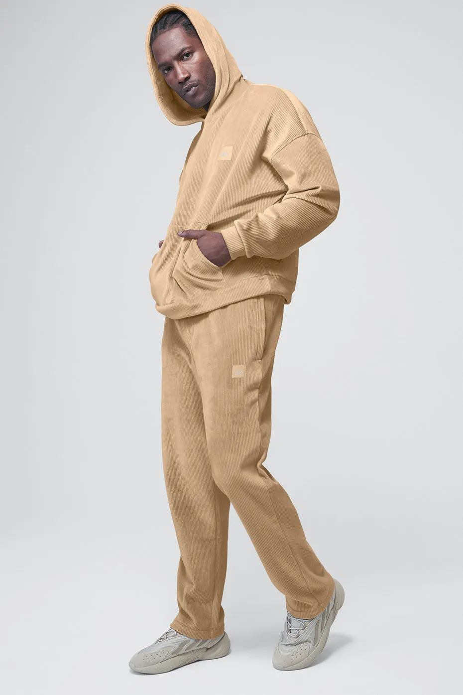 Velour Baller Pant - Sand Dune