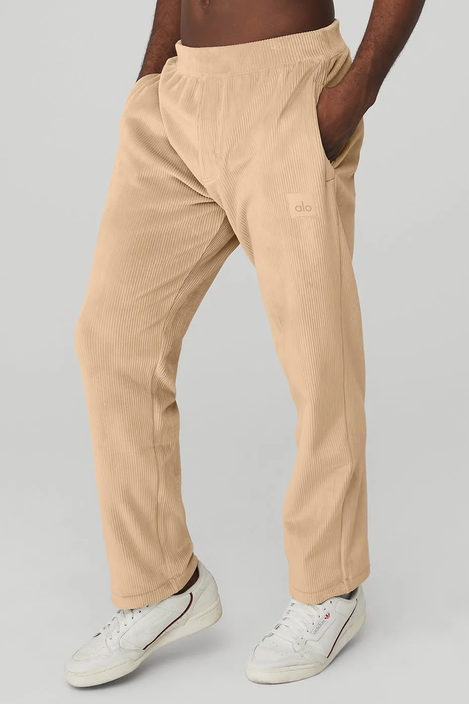 Velour Baller Pant - Sand Dune