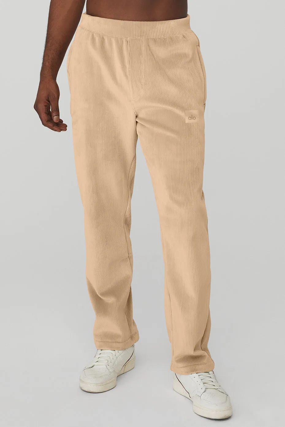 Velour Baller Pant - Sand Dune