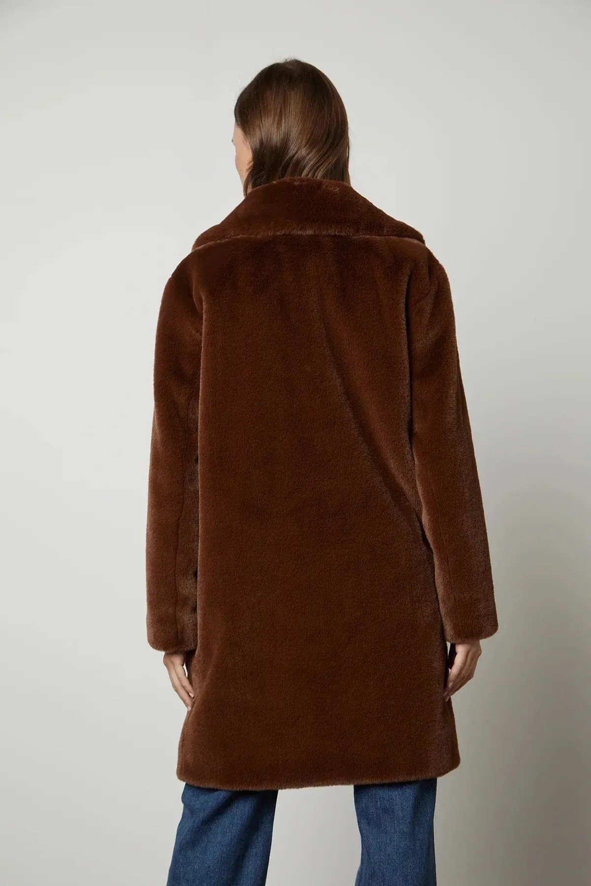 Velvet - Evalyn Coat in brown