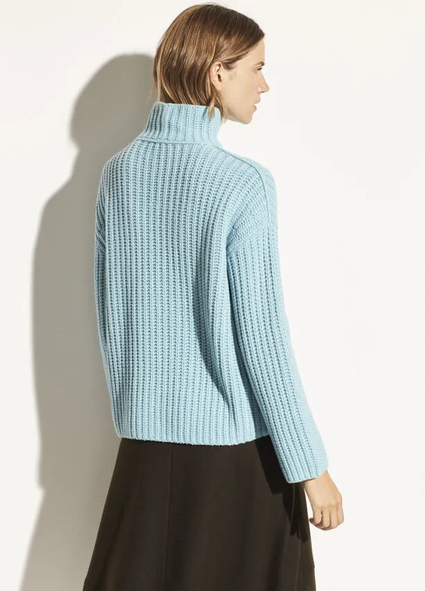 Vince - Lofty Rib Turtleneck Sweater in Aria