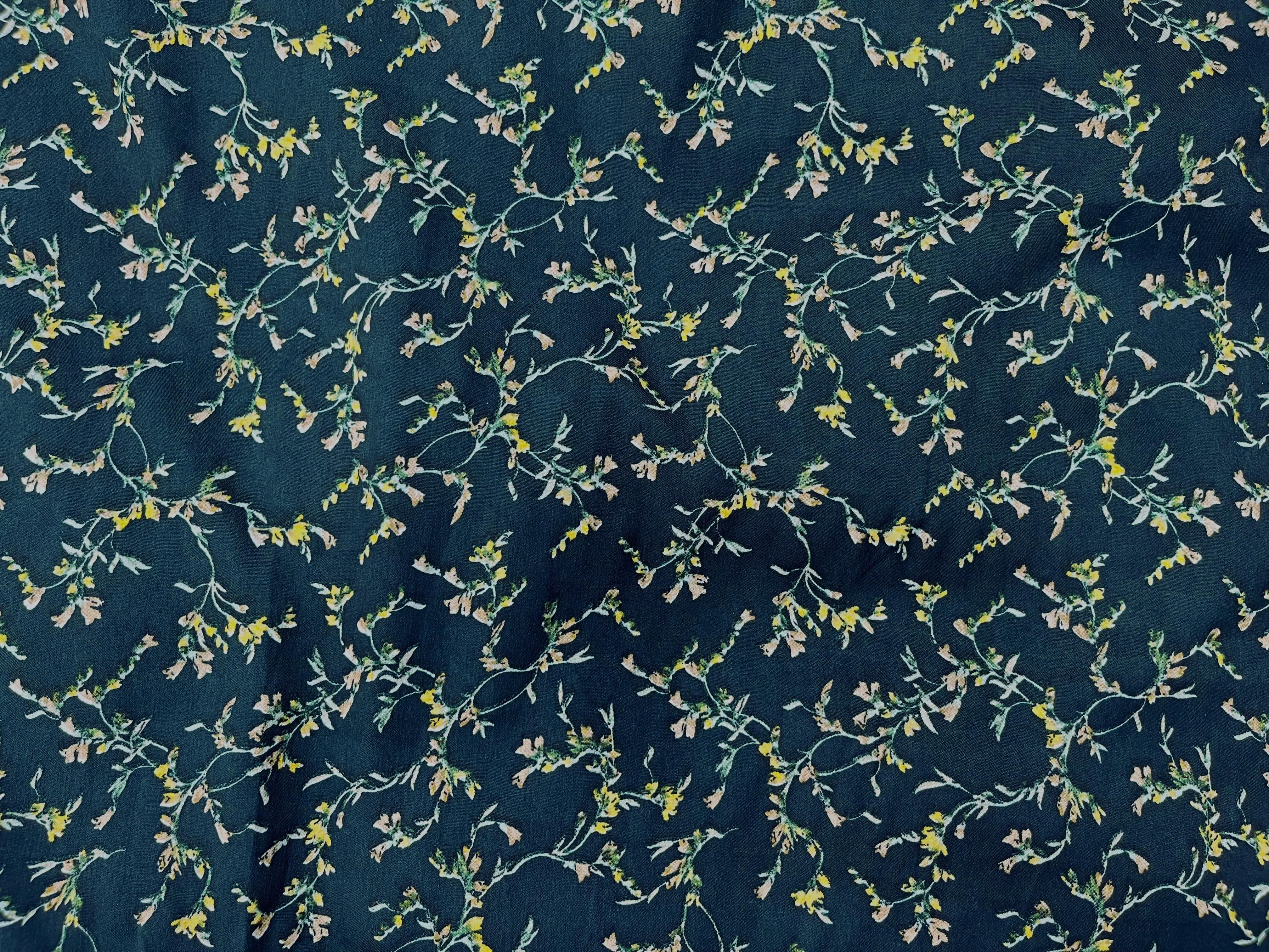 Vine - Clearance Printed Crepe Fabric