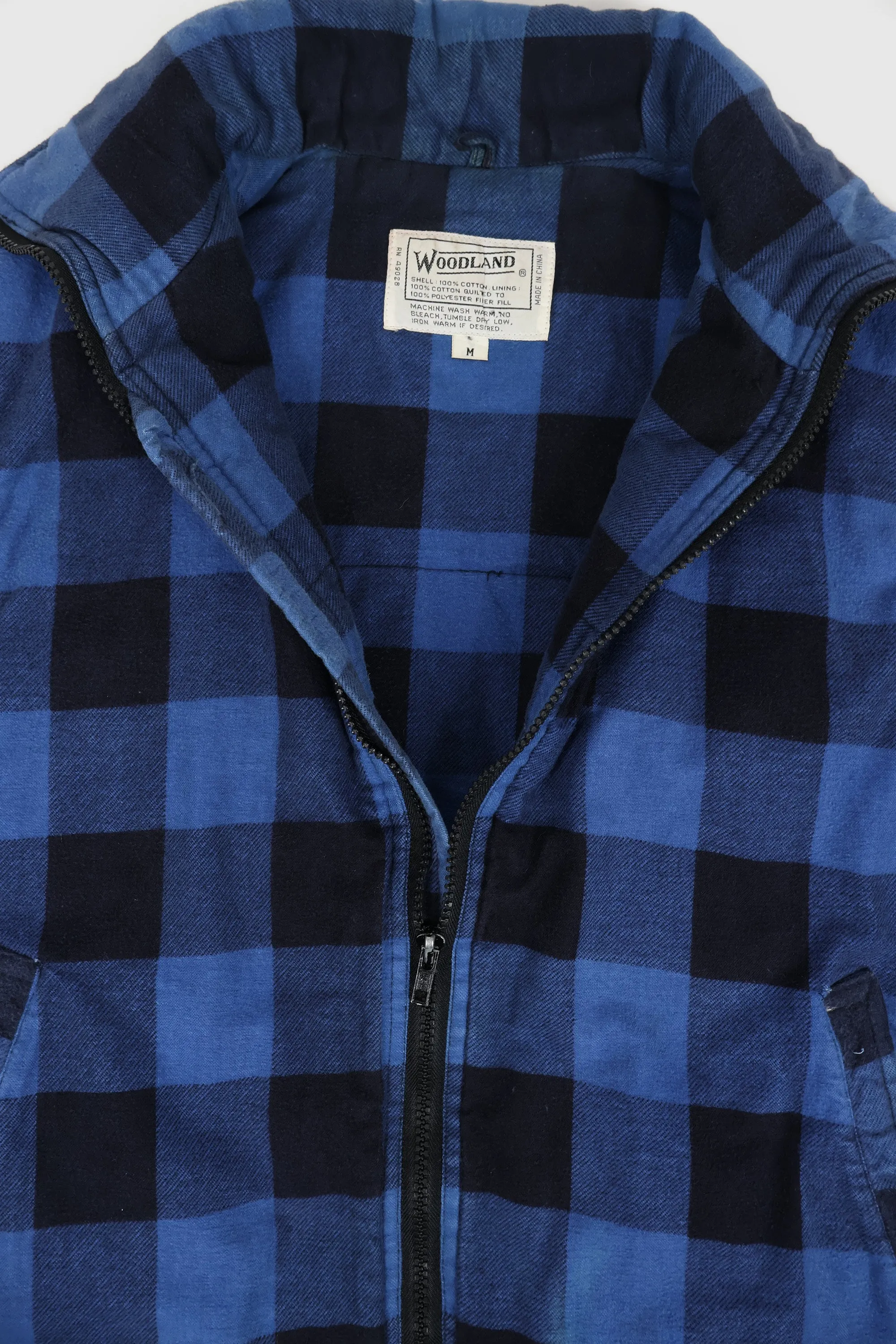 Vintage Blue Plaid Vest