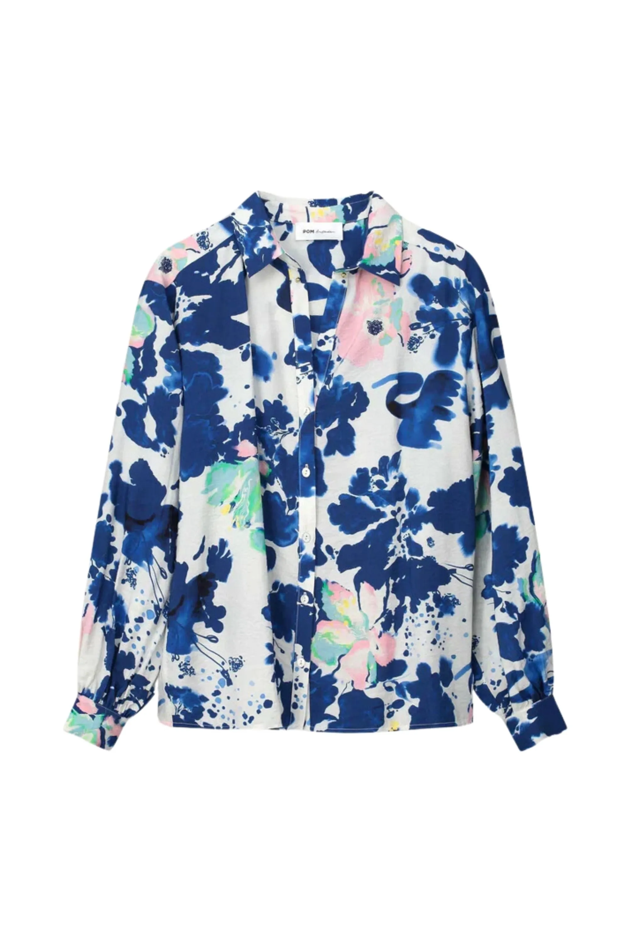 VIOLET CRANE BIRDS BLOUSE - SP7729