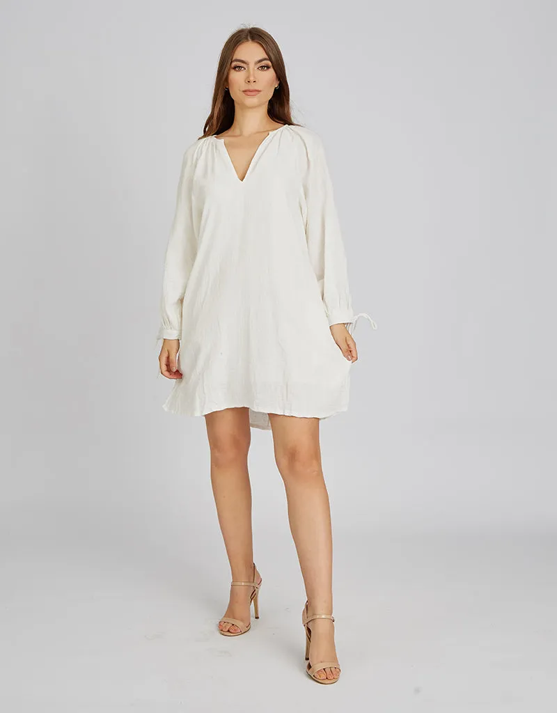 Viva Linen Short Dress