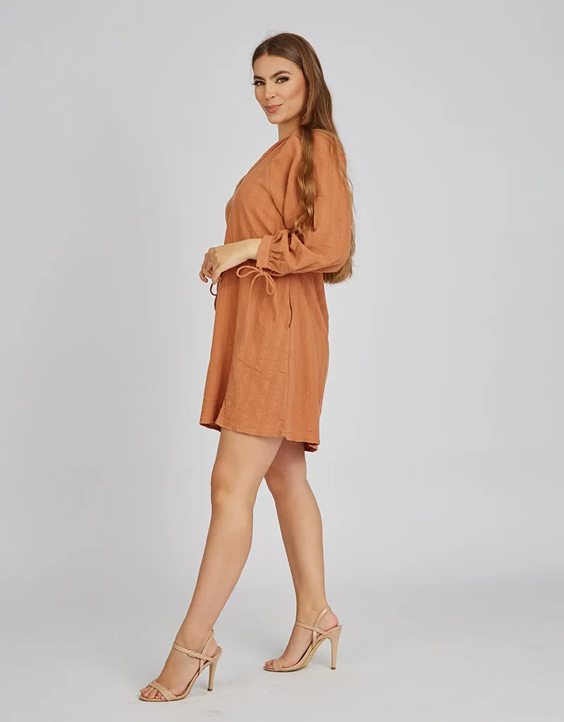 Viva Linen Short Dress