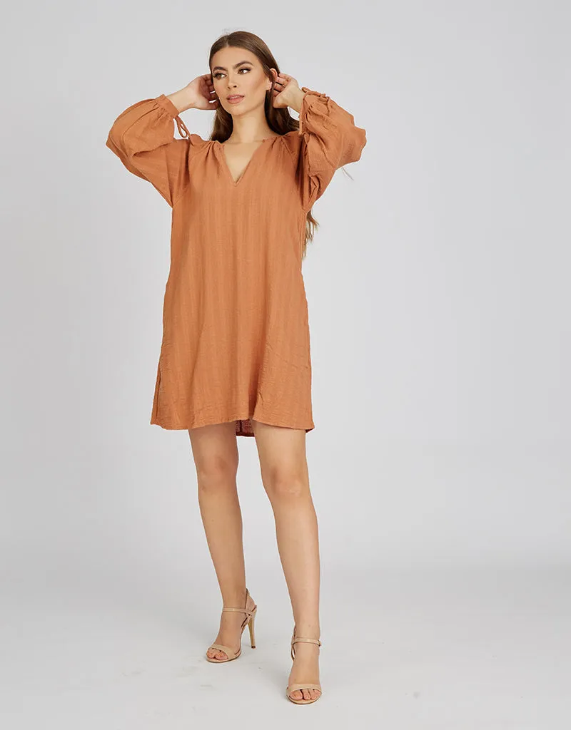 Viva Linen Short Dress