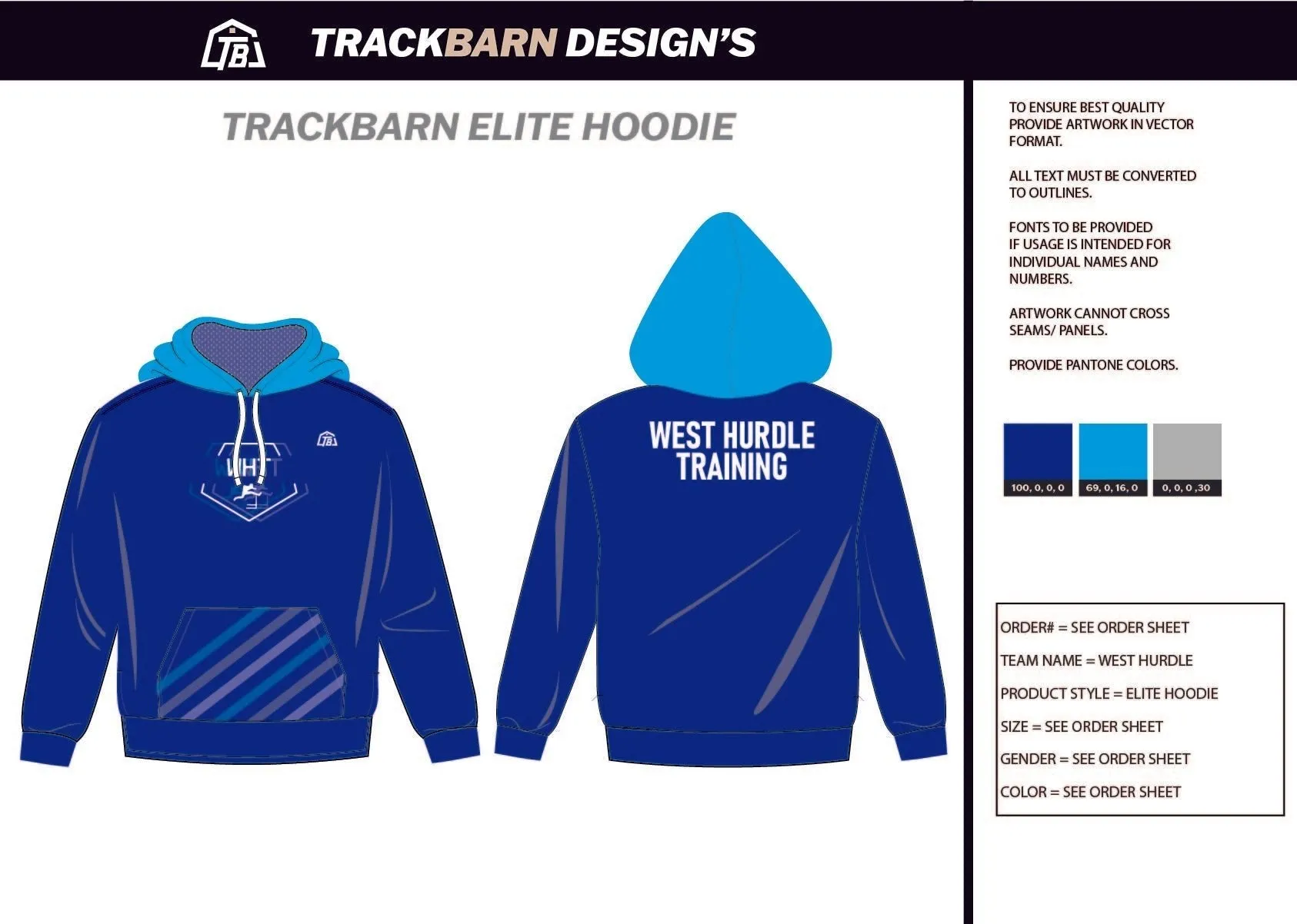 West-Hurdle-Training Womens Pullover Hoodie