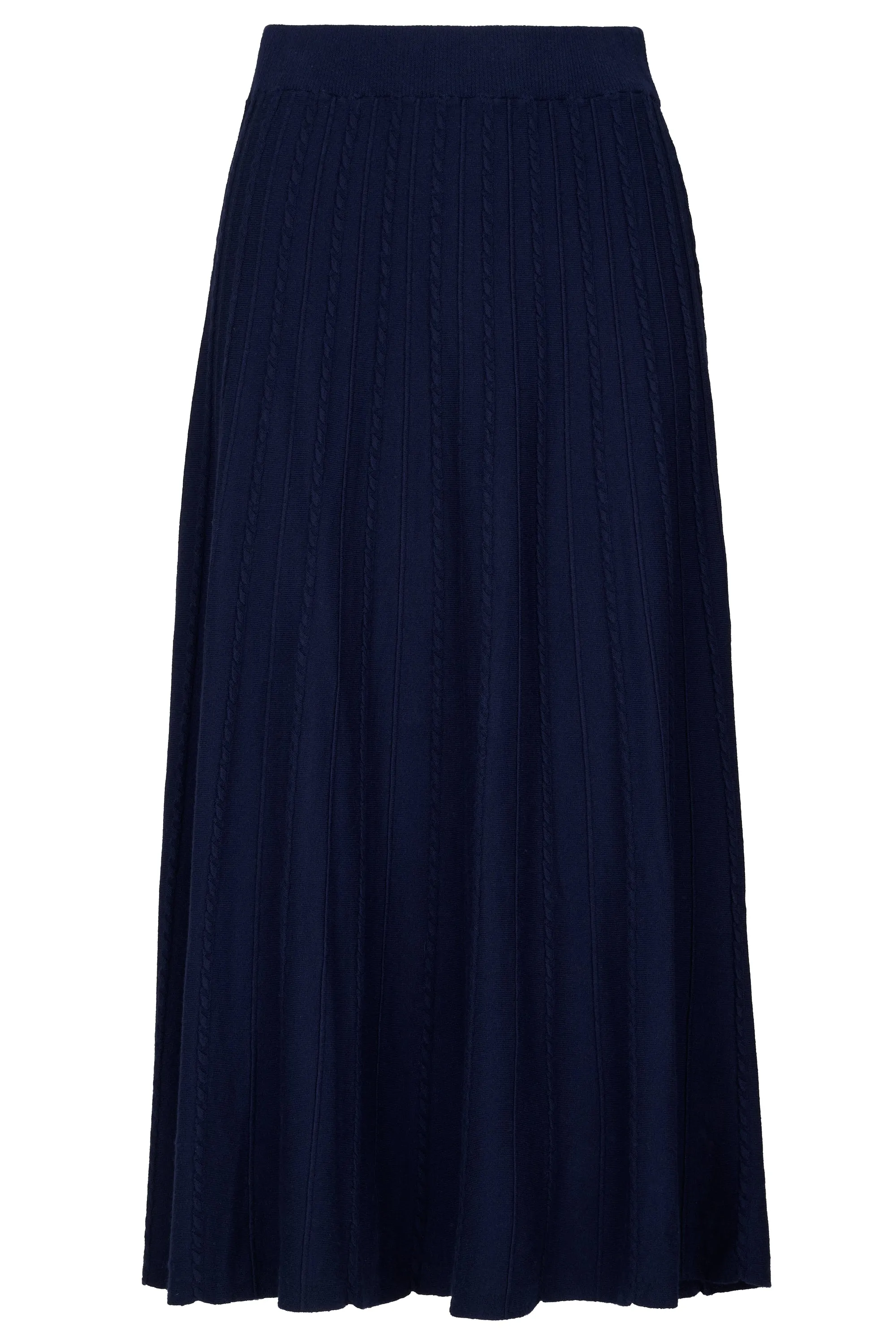 Willow Knitted Skirt in Navy