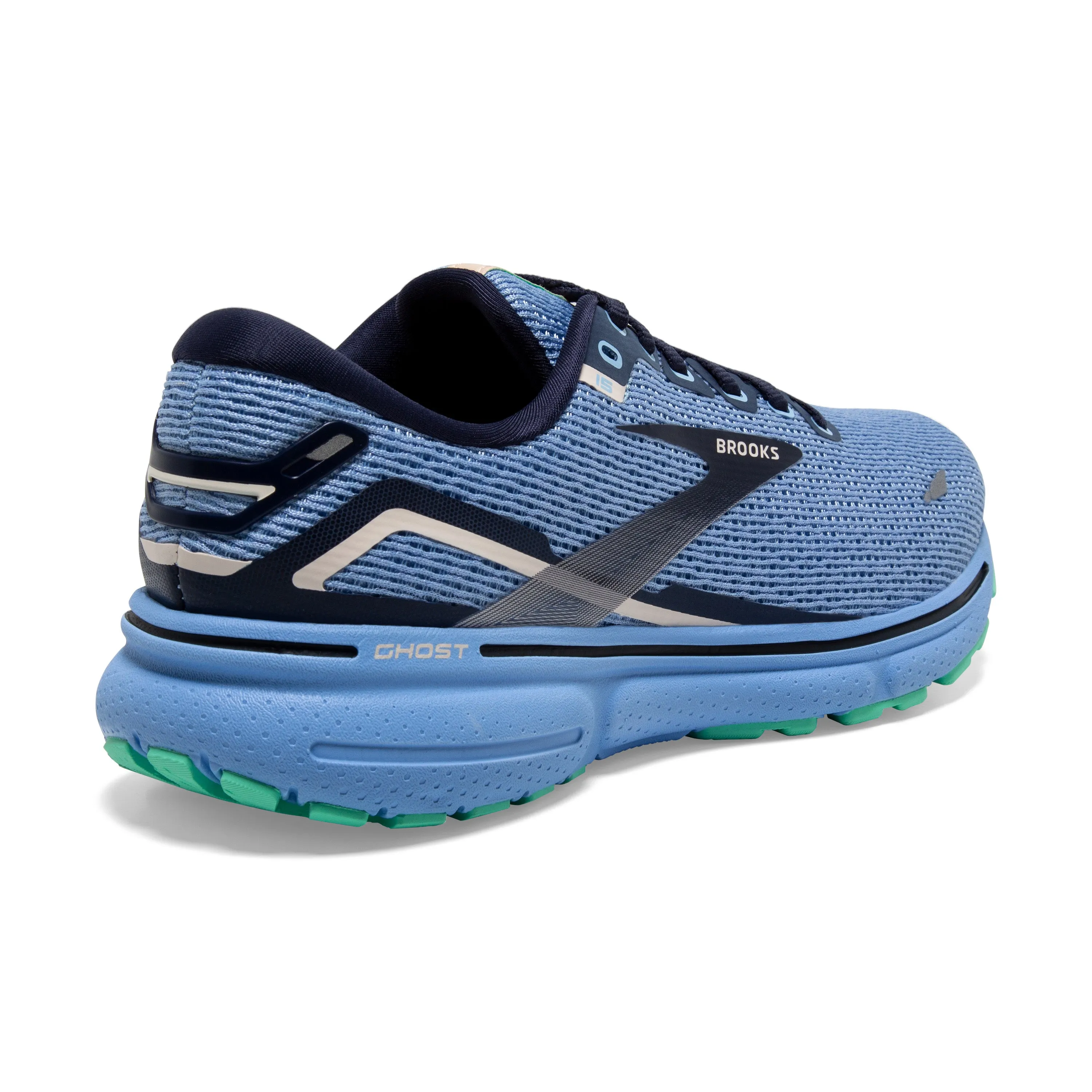 Women's Brooks Ghost 15 1203801B472 Color: Blue/ Peacoat / Linen